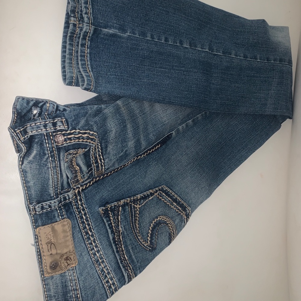Silver Slim bootcut jeans
